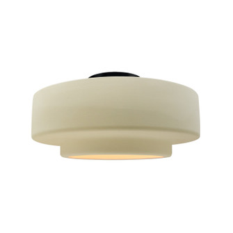 Radiance One Light Semi-Flush Mount in Vanilla (Gloss) (102|CER-6363-VAN-MBLK)