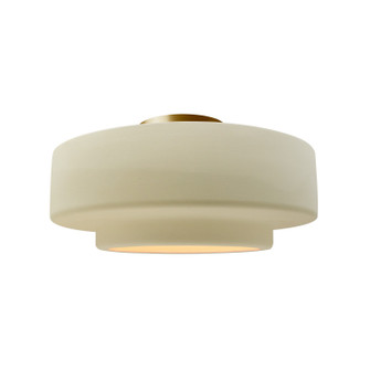 Radiance One Light Semi-Flush Mount in Vanilla (Gloss) (102|CER-6363-VAN-BRSS)
