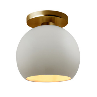 Radiance One Light Semi-Flush Mount in Matte White w/ Champagne Gold (102|CER-6353-MTGD-BRSS)