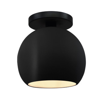 Radiance One Light Semi-Flush Mount in Carbon - Matte Black (102|CER-6353-CRB-MBLK)