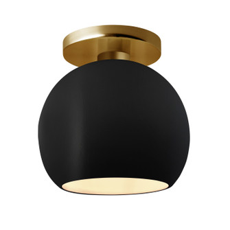 Radiance One Light Semi-Flush Mount in Carbon - Matte Black (102|CER-6353-CRB-BRSS)