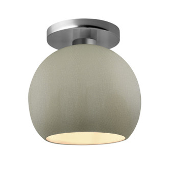 Radiance One Light Semi-Flush Mount in Celadon Green Crackle (102|CER-6353-CKC-NCKL)