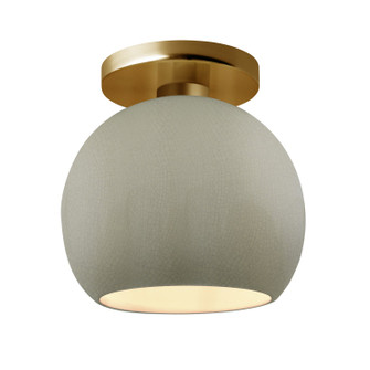 Radiance One Light Semi-Flush Mount in Celadon Green Crackle (102|CER-6353-CKC-BRSS)