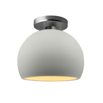 Radiance One Light Semi-Flush Mount in Matte White w/ Champagne Gold (102|CER-6350-MTGD-NCKL)
