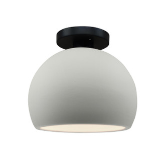 Radiance One Light Semi-Flush Mount in Matte White (102|CER-6350-MAT-MBLK)