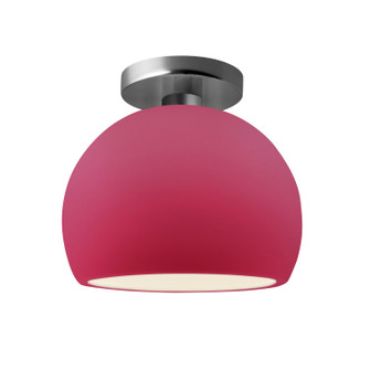 Radiance One Light Semi-Flush Mount in Cerise (102|CER-6350-CRSE-NCKL)