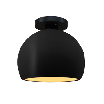 Radiance One Light Semi-Flush Mount in Carbon Matte Black w/ Champagne Gold (102|CER-6350-CBGD-MBLK)