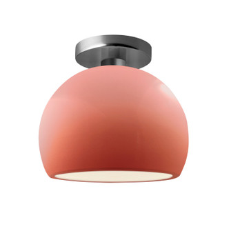 Radiance One Light Semi-Flush Mount in Gloss Blush (102|CER-6350-BSH-NCKL)