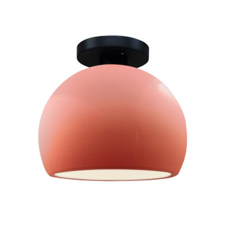Radiance One Light Semi-Flush Mount in Gloss Blush (102|CER-6350-BSH-MBLK)