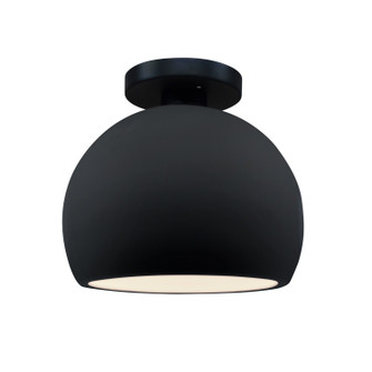 Radiance One Light Semi-Flush Mount in Gloss Black w/ Matte White (102|CER-6350-BKMT-MBLK)