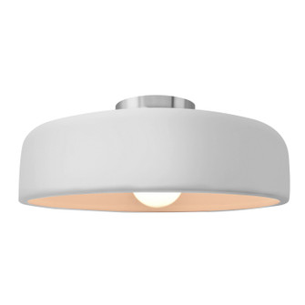 Radiance One Light Semi-Flush Mount in Harvest Yellow Slate (102|CER-6345-SLHY-NCKL)