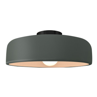 Radiance One Light Semi-Flush Mount in Pewter Green (102|CER-6345-PWGN-MBLK)