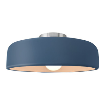 Radiance One Light Semi-Flush Mount in Midnight Sky w/ Matte White (102|CER-6345-MDMT-NCKL)