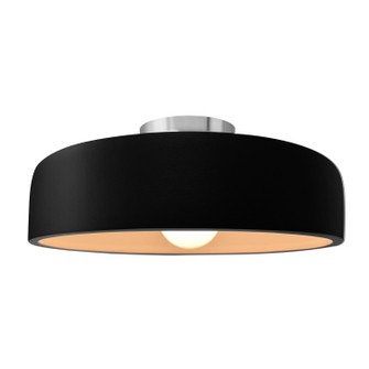 Radiance One Light Semi-Flush Mount in Carbon - Matte Black (102|CER-6345-CRB-NCKL)