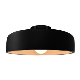 Radiance One Light Semi-Flush Mount in Carbon - Matte Black (102|CER-6345-CRB-MBLK)