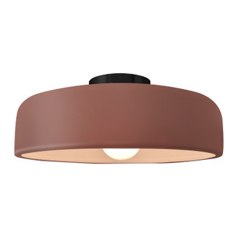 Radiance One Light Semi-Flush Mount in Canyon Clay (102|CER-6345-CLAY-MBLK)