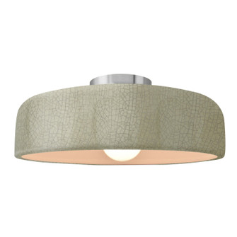 Radiance One Light Semi-Flush Mount in Celadon Green Crackle (102|CER-6345-CKC-NCKL)