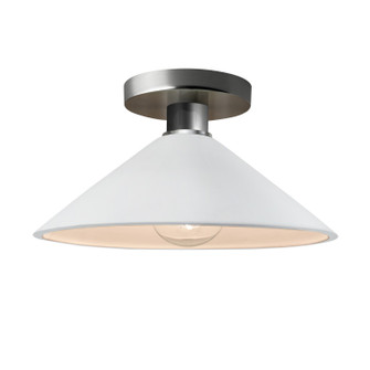 Radiance LED Semi-Flush Mount in Matte Green (102|CER-6330-MGRN-MBLK-LED1-700)
