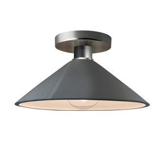 Radiance One Light Semi-Flush Mount in Gloss Grey (102|CER-6330-GRY-NCKL)