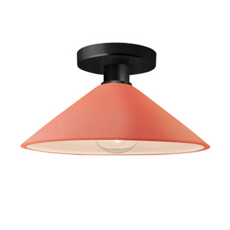 Radiance One Light Semi-Flush Mount in Gloss Blush (102|CER-6330-BSH-MBLK)