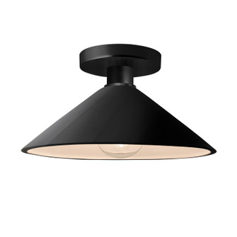 Radiance One Light Semi-Flush Mount in Gloss Black (102|CER-6330-BLK-MBLK)