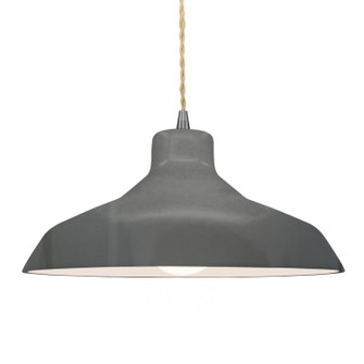Radiance One Light Pendant in Gloss Grey (102|CER-6265-GRY-NCKL-BEIG-TWST)
