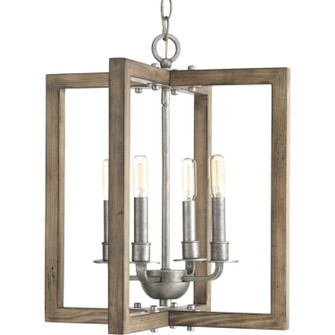 Turnbury Four Light Chandelier in Galvanized (54|P4760-141)