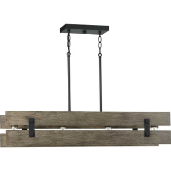 Hemsworth Four Light Island Chandelier in Black (54|P400229-031)