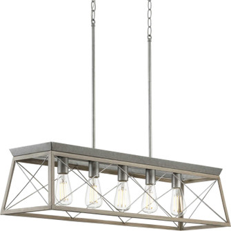 Briarwood Five Light Island Chandelier in Galvanized (54|P400048-141)