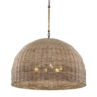 Huxley Six Light Chandelier in Textured Bronze (67|F6906-TBZ)