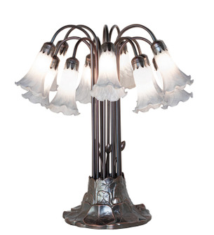 Gray Tiffany Pond Lily 12 Light Table Lamp in Mahogany Bronze (57|273415)