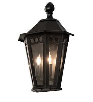 Yorkshire Two Light Wall Sconce in Black Metal (57|270595)