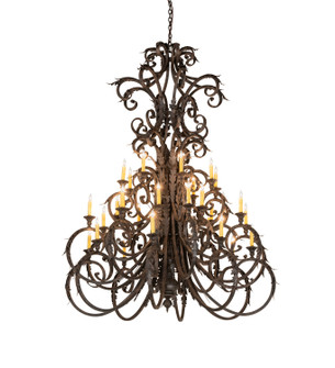 Serratina 32 Light Chandelier in Coffee Bean & Cajun Spice (57|269128)