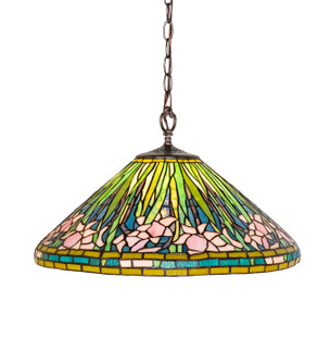 Tiffany Daffodil One Light Pendant in Mahogany Bronze (57|248353)