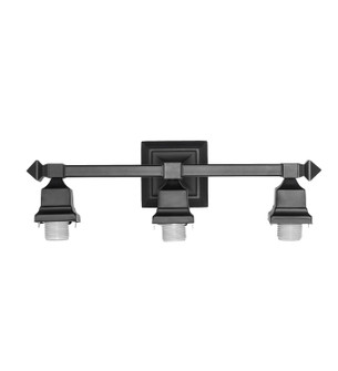 Mission Three Light Vanity Hardware in Solar Black (57|202358)