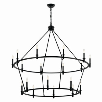 Carrick 18 Light Chandelier in Black (12|52708BK)