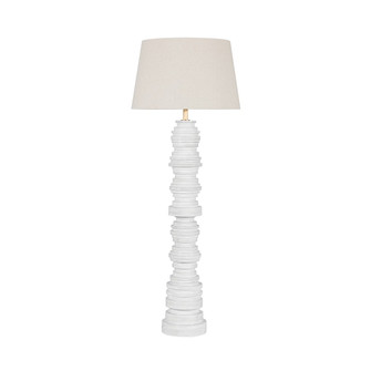 Wayzata One Light Floor Lamp in Aged Brass/ Ceramic Gloss Ivory (70|L3665-AGB/CGI)