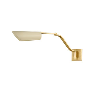 Douglaston One Light Wall Sconce in Aged Brass/ Soft Sand (70|6810-AGB/SSD)