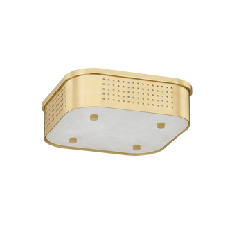 Madison Square LED Flush Mount in Aged Brass (70|4114-AGB)