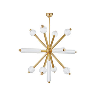 Atom LED Chandelier in Vintage Brass (68|452-50-VB)