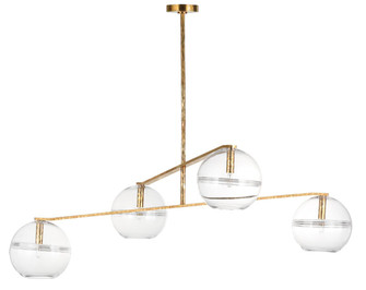 Lowing Four Light Chandelier in Polished Antique Brass (182|SLCH355CPAB)