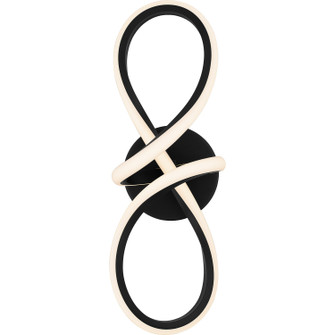 Quoizel Wood LED Wall Sconce in Matte Black (10|QW6753MBK)