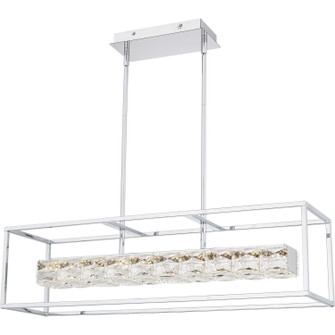 Dazzle LED Linear Chandelier in Polished Chrome (10|PCDZ136C)