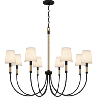 Bayside Eight Light Chandelier in Matte Black (10|BYL5039MBK)