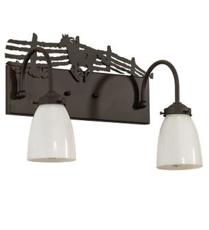 Running Horses Two Light Vanity in Oil Rubbed Bronze (57|271604)