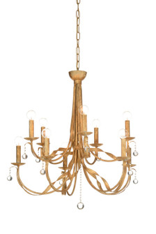 Wildwood Ten Light Chandelier in Gold (460|67459)
