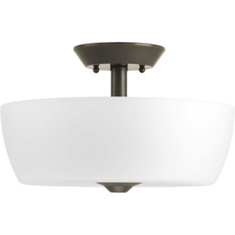 Leap Two Light Semi-Flush Mount in Antique Bronze (54|P350060-020)