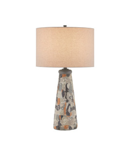 One Light Table Lamp in Charcoal Gray/Matte Black/Brown (142|6000-0923)