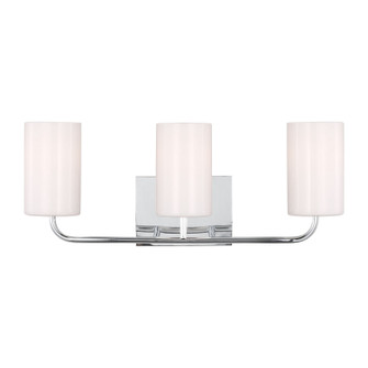 Rhett Three Light Vanity in Chrome (1|GLV1003EN3/CH)