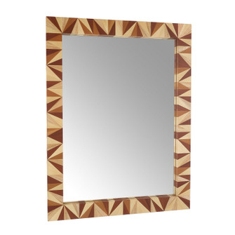 Calico Mirror in Blonde Straw Marquetry/Plain (314|WMS04)